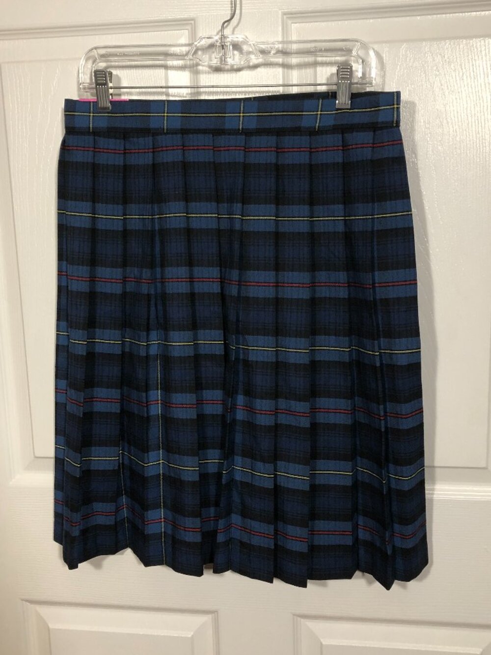 French Toast women/girl Uniform Tartan blue pleated skirt, NWT, 16